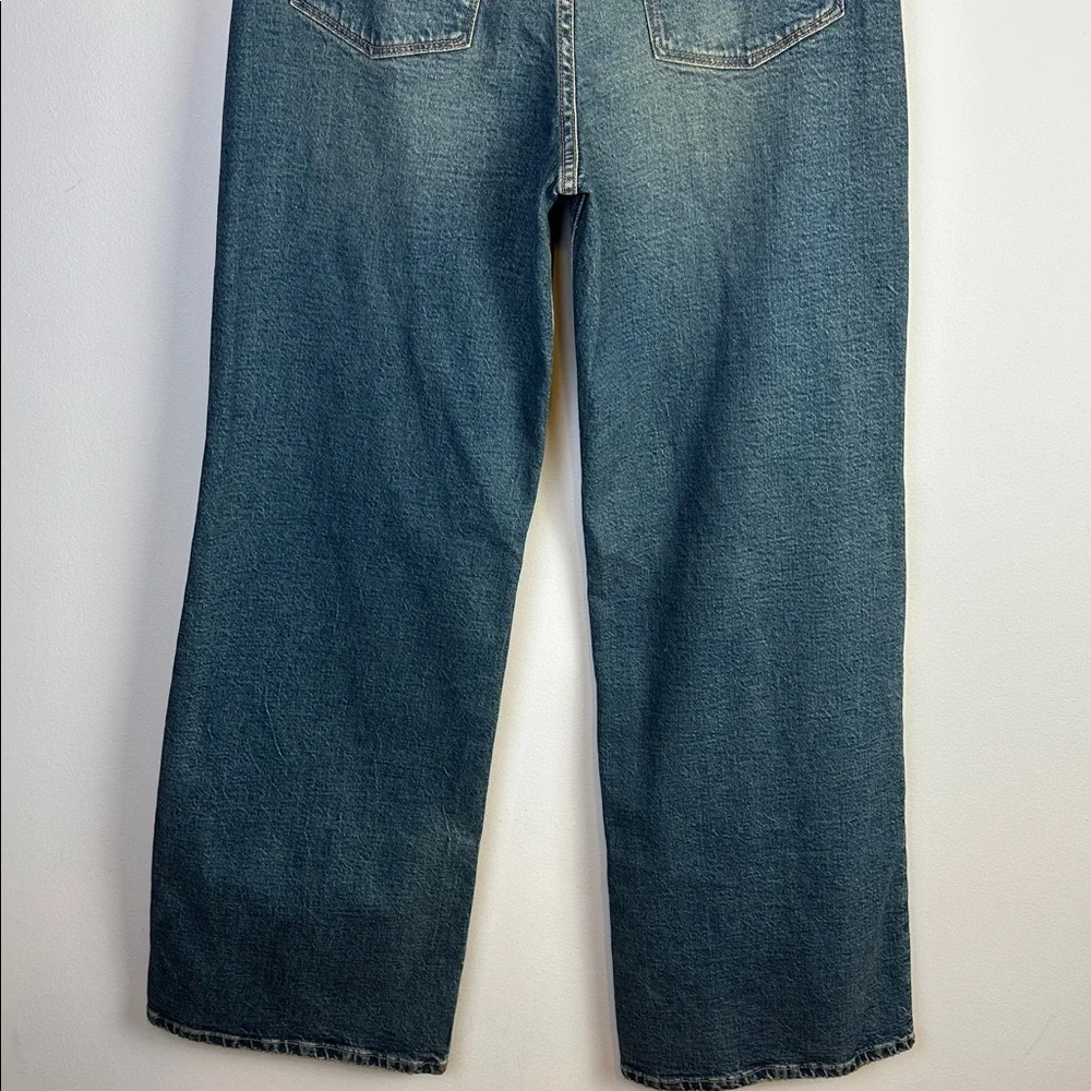 NWT Good American Good Ease Mid Rise Jean Relaxed Fit High Rise 34” Inseam 4/27 - Picture 11 of 16